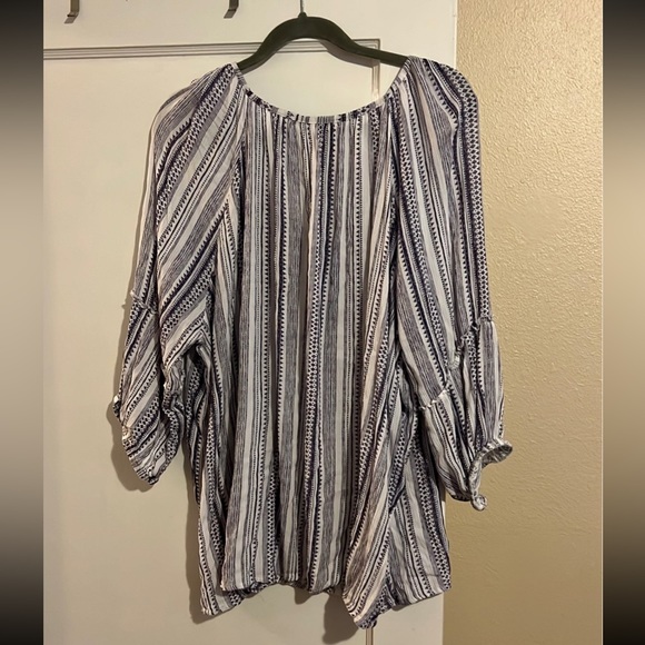 Dylan Ryan Tie Plus Size Top - Picture 7 of 8